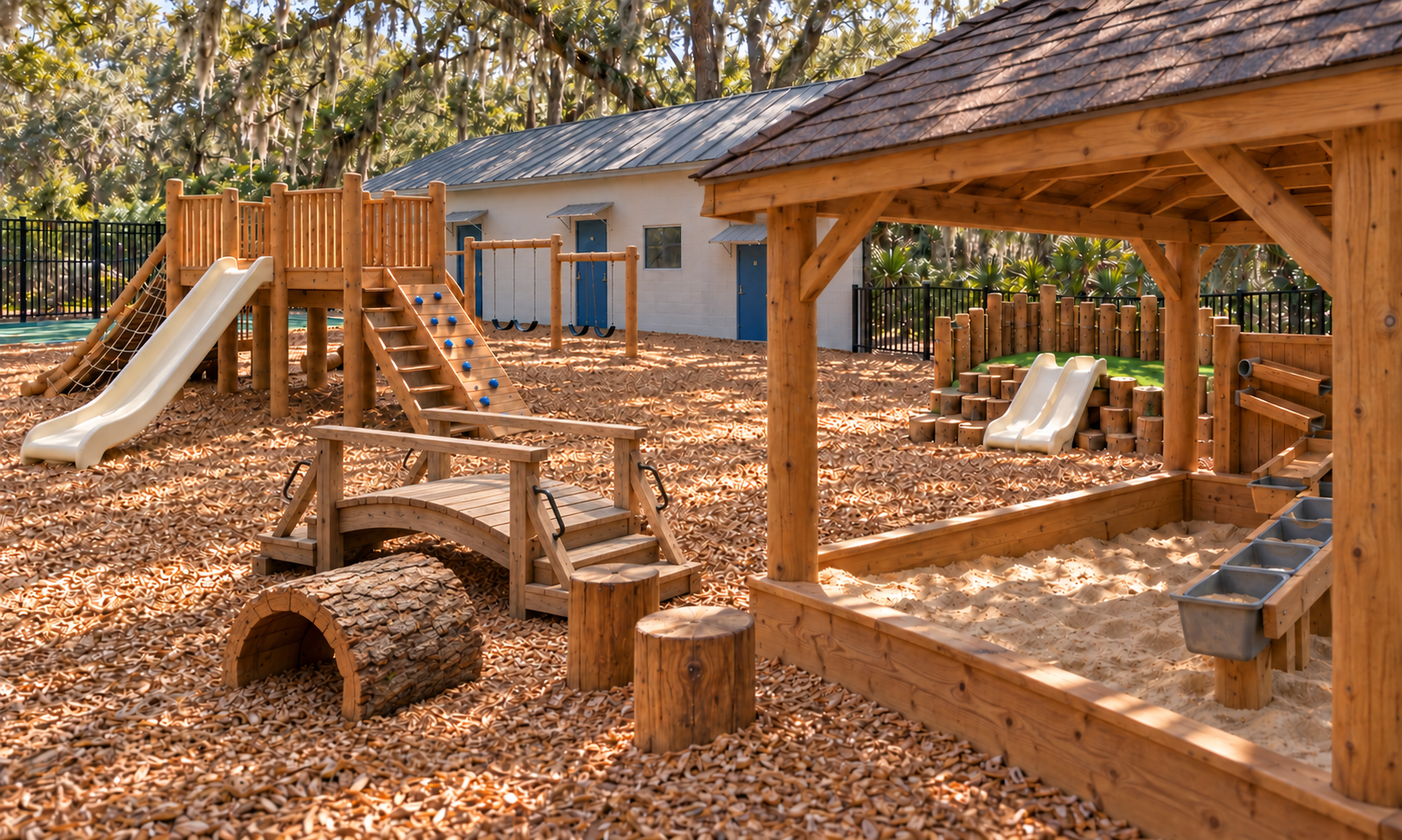 Sandbox approach from the play area